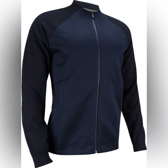 Adidas AdiPure Clean Knit Full-Zip Golf Jacket - Picture 1 of 10